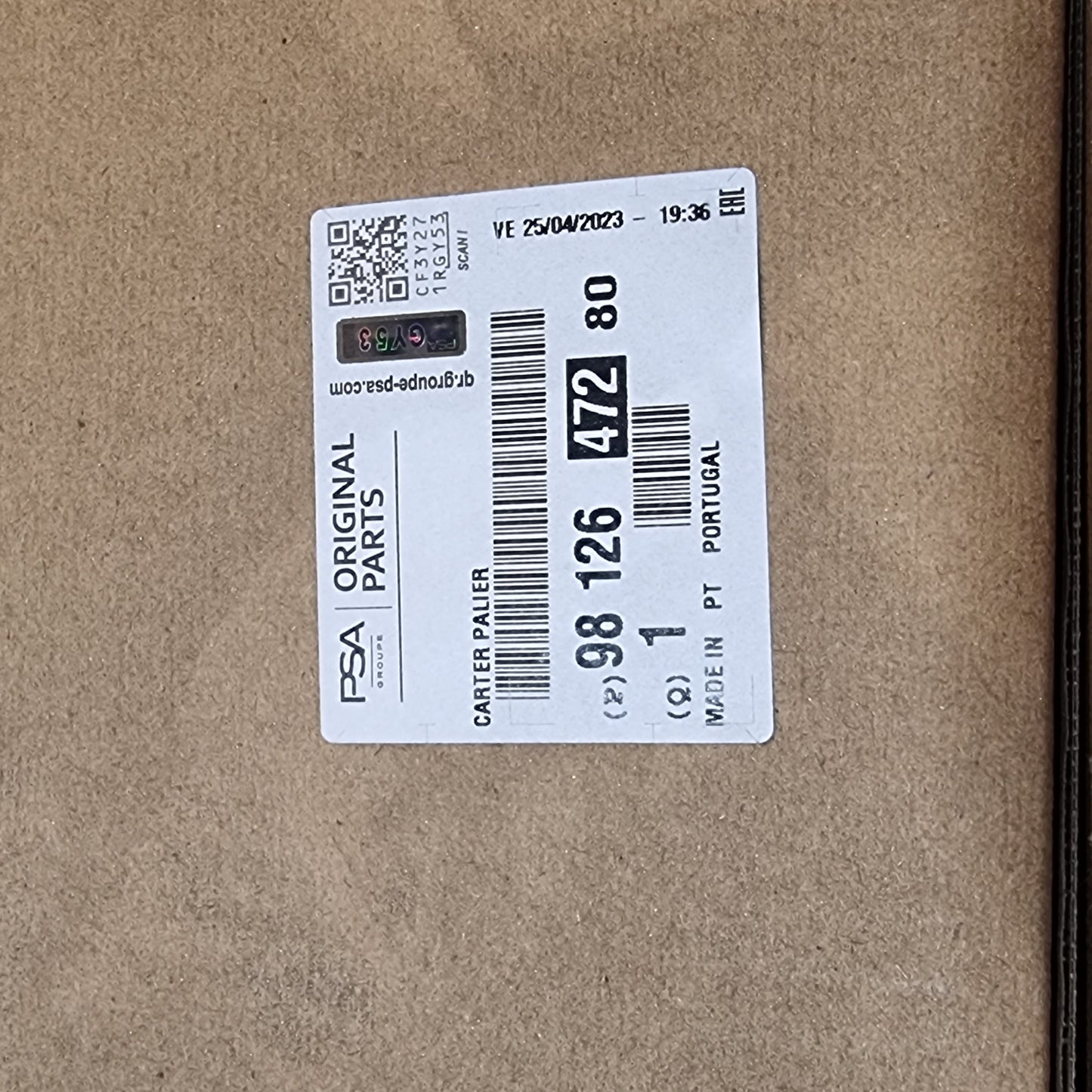 Genuine Peugeot Bearing Casing | 9812647280