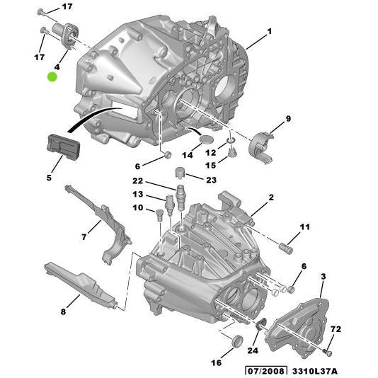Genuine Clutch Buffer Guide Bush - Citroen DS5 2011-2021 | 210550