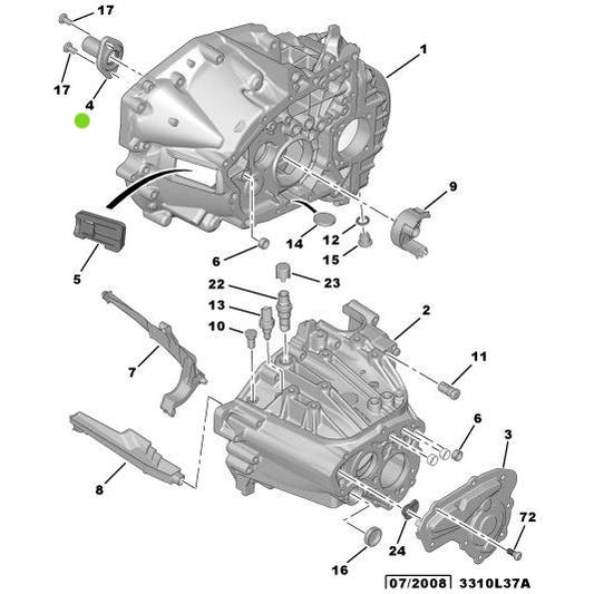 Genuine Clutch Buffer Guide Bush - Citroen DS5 2011-2021 | 210550