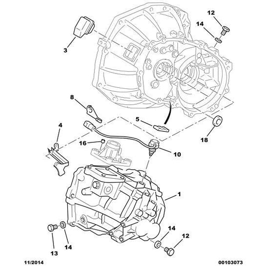 Genuine Peugeot Reversing Lamps Switch - Citroen C1 2005-2009 Diesel | 225754 | 225754