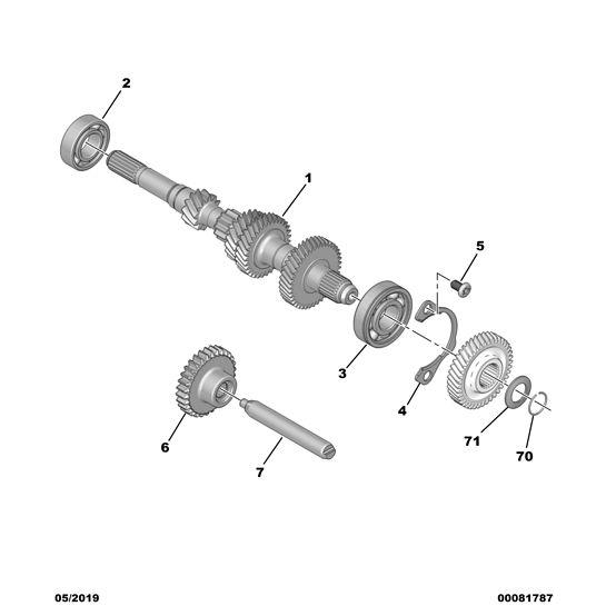 Gearbox Bearing Plate Screw - Citroen C1 2012-2014 Petrol Manual | 231362