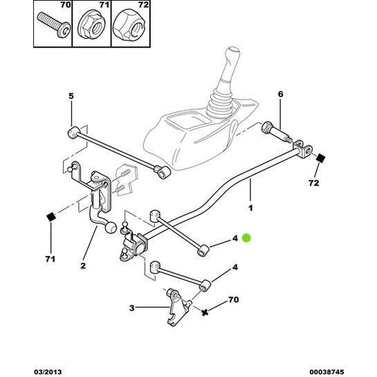 Genuine Peugeot Citroen Saxo 1996-2004 Selection Link | 2452E1