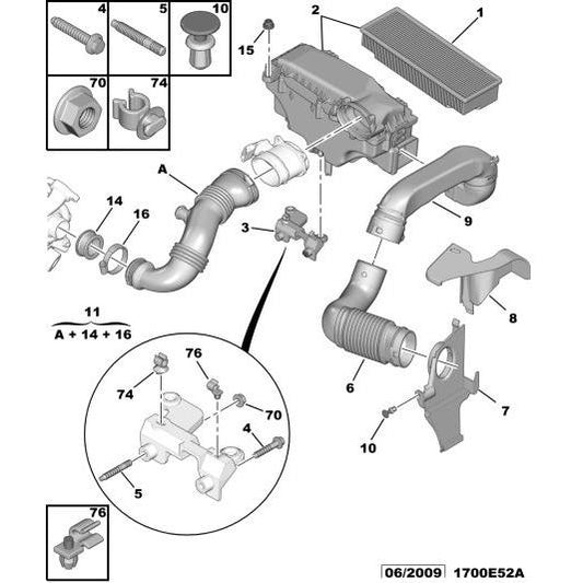 Fixing Stud - Citroen C3 2002-2005 Petrol | 025055