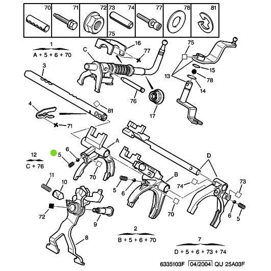 Genuine Peugeot Fork Spring - Citroen Dispatch 1994-2006 Diesel | 253952 | 253952