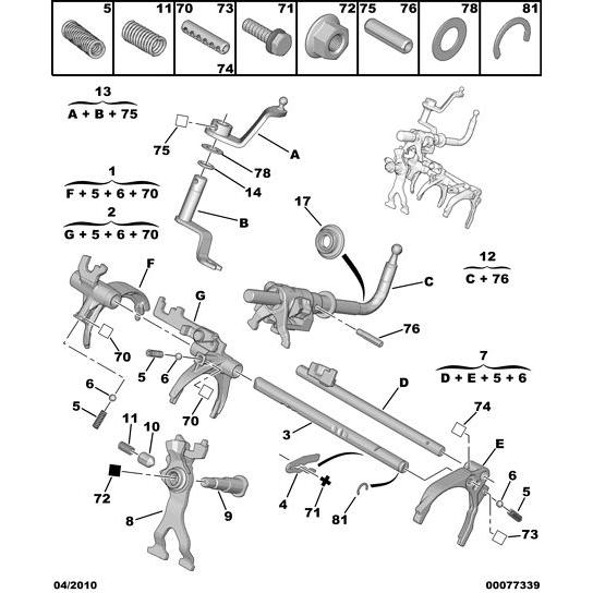 Fork Stop Plate - Citroen Berlingo 2012-2015 Diesel | 254914