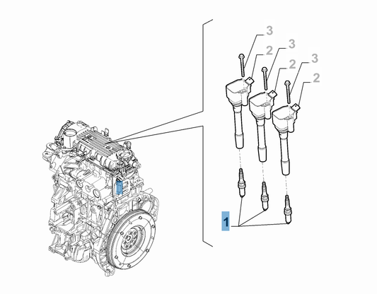 Spark Plug - Fiat 500 / Panda IV | 55260260