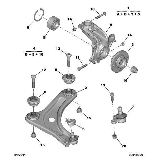 Wishbone Front Left - Citroen C3 2002-2005 Petrol | 3520V1