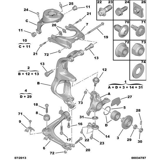 Citroen C6 2005-2012 Diesel Ball Joint Suspension | 364069