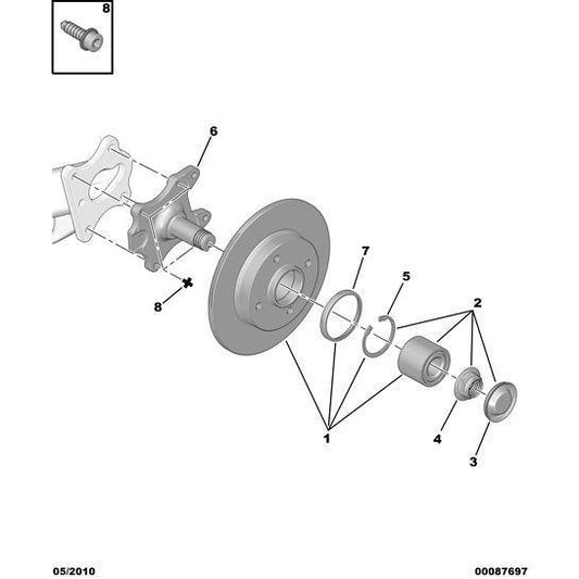 Rear Hub Bearing Ring - Citroen Berlingo 2012-2015 Diesel | 373811