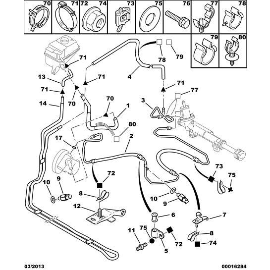 Genuine Peugeot Hydraulic Oil O-Ring Seal - Citroen Berlingo 2006-2008 Petrol | 4048H5 | 4048H5