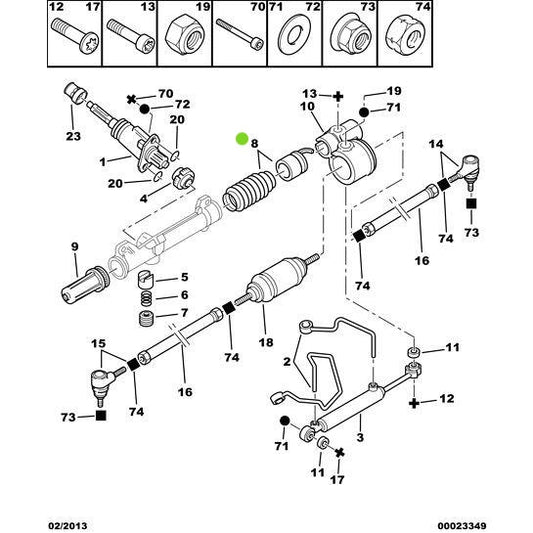 Steering Rack Buffer - Citroen Saxo 1996-2004 | 406650
