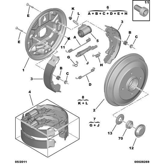 Brake Plate - Citroen C3 2002-2005 Petrol | 4211A8