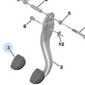 Brake Pedal Rubber Cover - Peugeot Partner | 450431