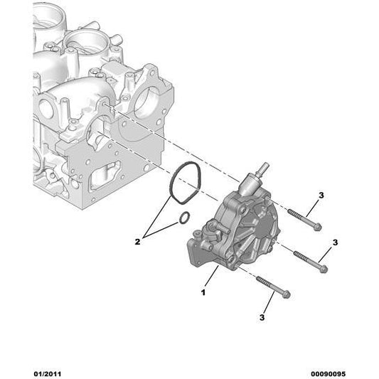 Vacuum Pump Gasket Assy - Citroen C-Crosser 2007-2012 Diesel | 459943