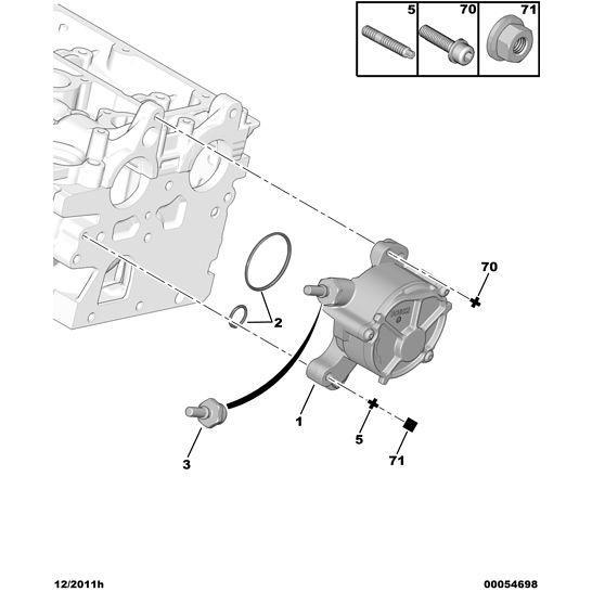 Genuine Vacuum Pump Valve - Citroen C5 2008-2021 Diesel 2.0 | 459953