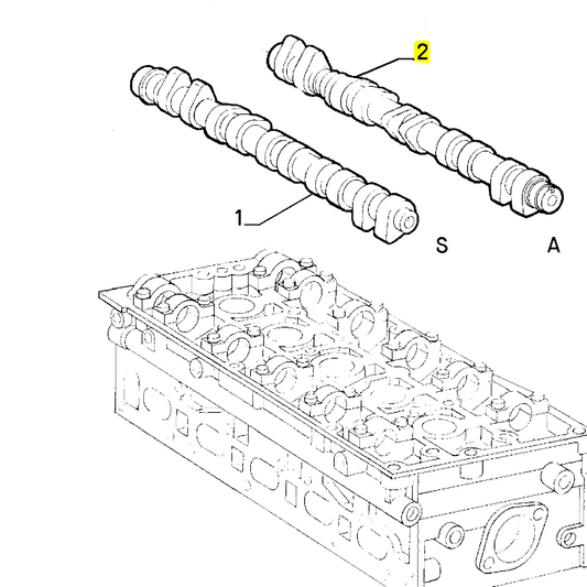 Camshaft, Intake - Fiat Coupe 20v Turbo | 46443669