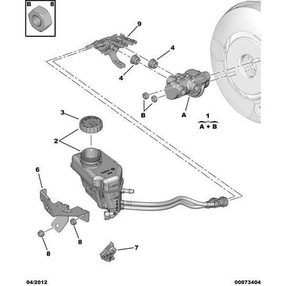 Brake Reservoir Seal - Citroen Nemo 2008-2015 Petrol | 465421