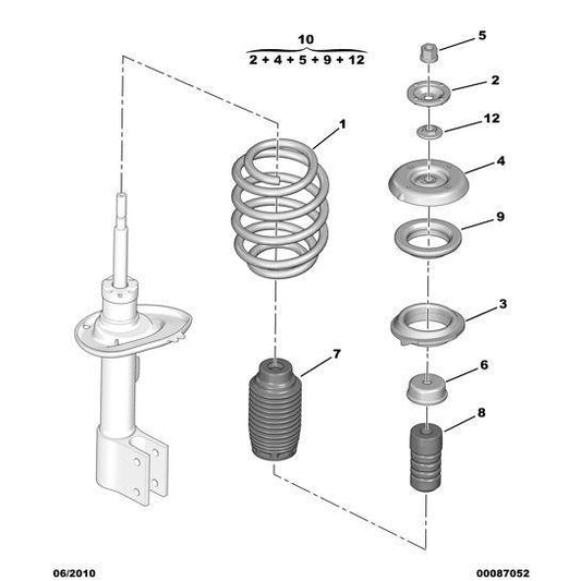 Shock Absorber Control Cup - Citroen Berlingo 2012-2015 Diesel | 503375