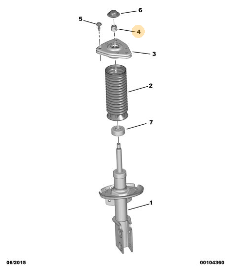 Genuine Shock Absorber Top Nut - Peugeot 308 2013-2020 | 503615