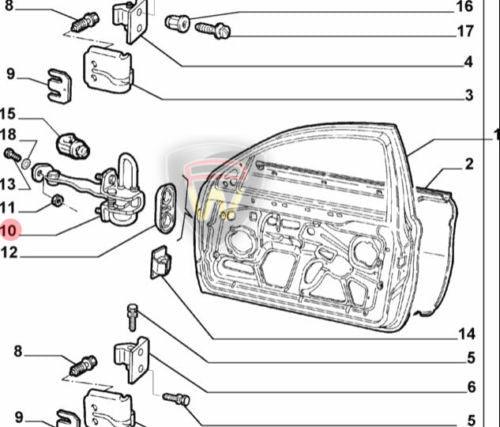 Genuine Fiat Door Check | 50512115