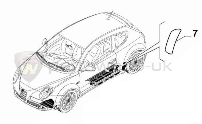 Genuine Fiat Rear Stone Chip Film - Mito | 50520016