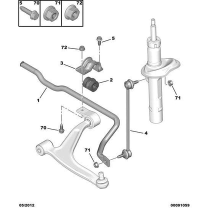 Anti Roll Bar Bearing - Citroen Berlingo 2008-2012 Petrol | 509465