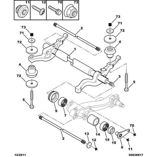 Rear Suspension Arm Seal - Citroen Saxo 1996-2004 | 513322