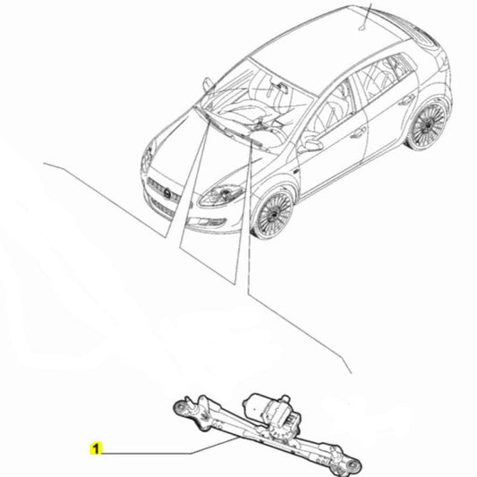 Wiper Linkage - Fiat Bravo | 51757841