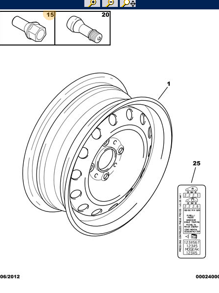 Genuine Wheel Bolt - Peugeot 107 | 540577