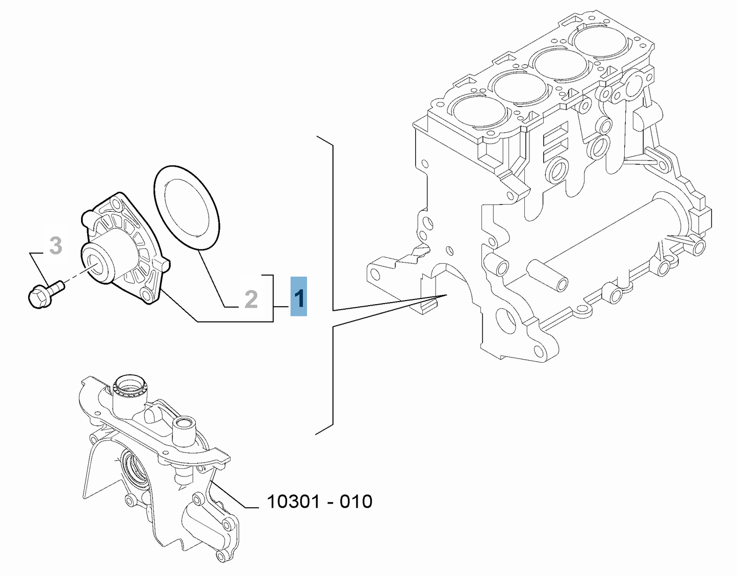 Genuine Fiat Water Pump | 55269148