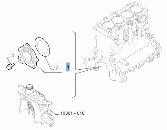 Genuine Fiat Water Pump | 55269148