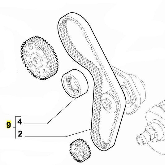 Timing Belt Tensioner - 500 / Punto Abarth | 55282233