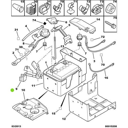 Genuine Battery Positive Connection - Peugeot Citroen Xsara 2000-2004 | 561580