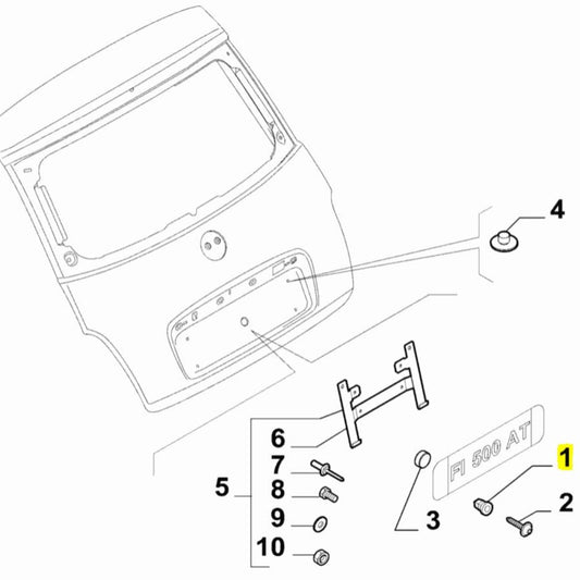 1x Genuine Retaining Clip - Fiat / Alfa Romeo | 5757553