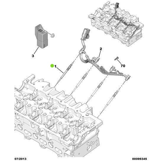 Genuine Peugeot Glow Plug - Citroen Dispatch 2016-2020 Diesel | 5960000000