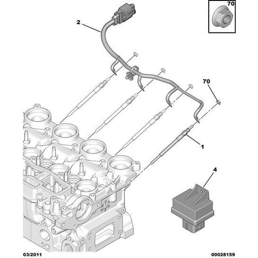 Preheating Glow Plug - Citroen C3 2002-2005 Petrol | 5960E9