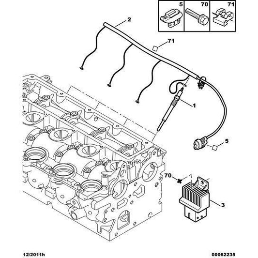 Preheating Plug - Citroen C8 2002-2008 Diesel | 5960F4