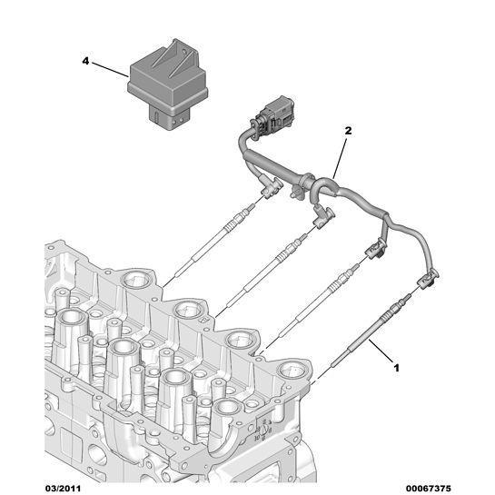 Glow Plug Cable - Citroen Dispatch 2007-2011 Diesel | 5969C0