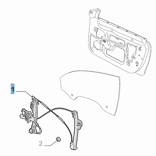 Front Left Window Regulator - Alfa Romeo Mito | 51983415