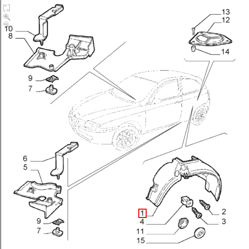 Wheel Arch Liner (Rear) - Alfa Romeo 147 GTA | 60695639