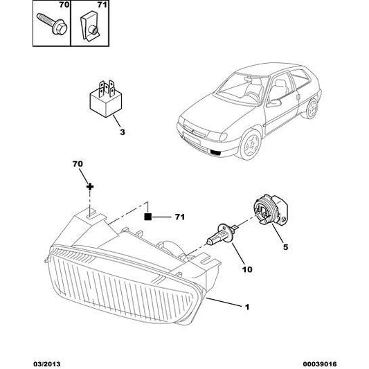 Headlight Bulb - Citroen Dispatch 2007-2011 Diesel | 621698