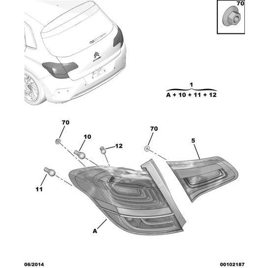 Bulb - Citroen C4 2010-2013 Petrol | 6216C3