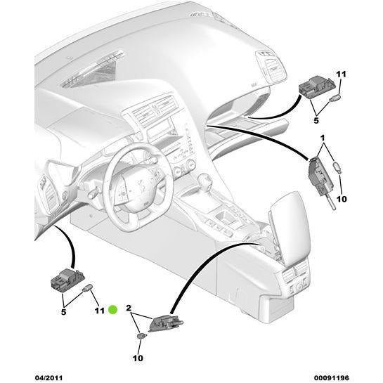 Genuine Peugeot Bulb - Citroen Ds5 2011-2021 | 6216C9 | 6216C9
