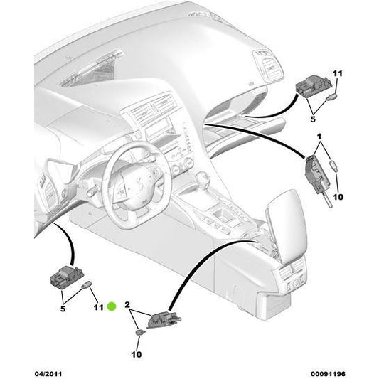 Genuine Peugeot Bulb - Citroen Ds5 2011-2021 | 6216C9 | 6216C9