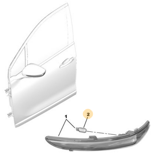 Repeater Lamp Bulb - Peugeot 208 2012-2019 | 6216C1