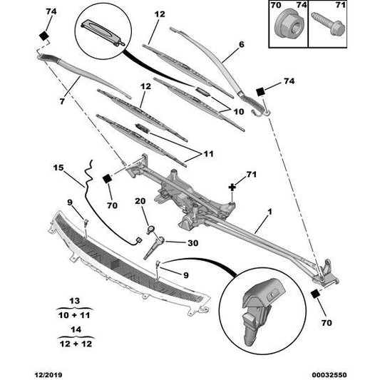 Windscreen Wiper Blade Right - Citroen C8 2002-2008 Diesel | 6426LT