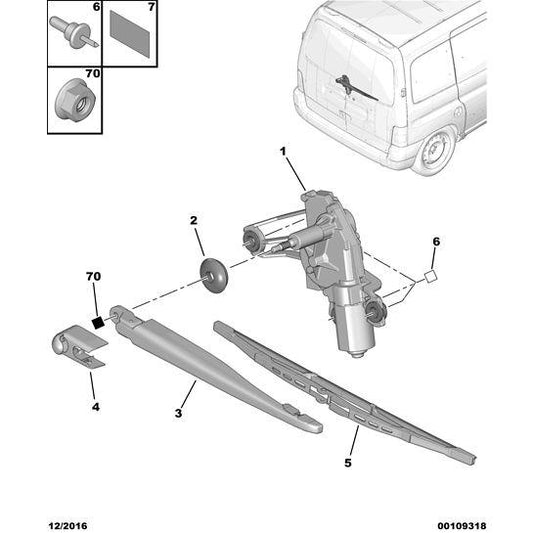 Windscreen Wiper Blade - Citroen Berlingo 2006-2008 Petrol | 6426SF