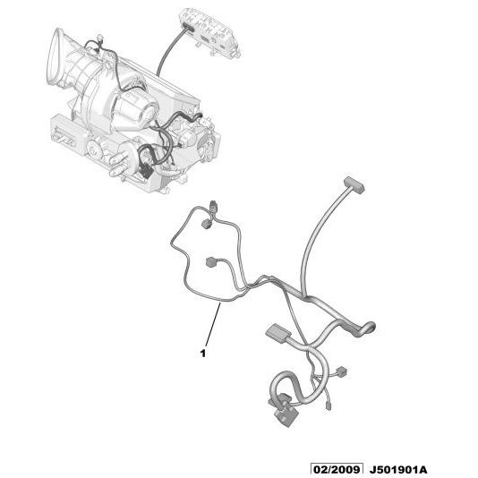 Genuine Peugeot Heater Harness - Citroen C3 2009-2013 Petrol | 6436H3 | 6436H3