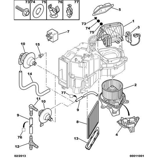 Particle Filter - Citroen Xsara 2000-2004 Petrol Passen Compart | 6441EG