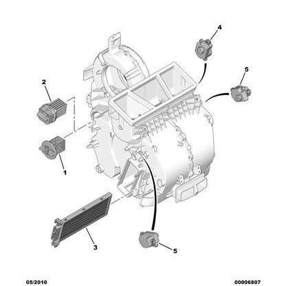 Air Reheating Resistance - Citroen C4 2008-2010 Diesel | 6445XC